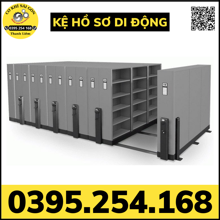 Kệ đựng tài liệu hồ sơ di động - giải pháp tiết kiệm không gian