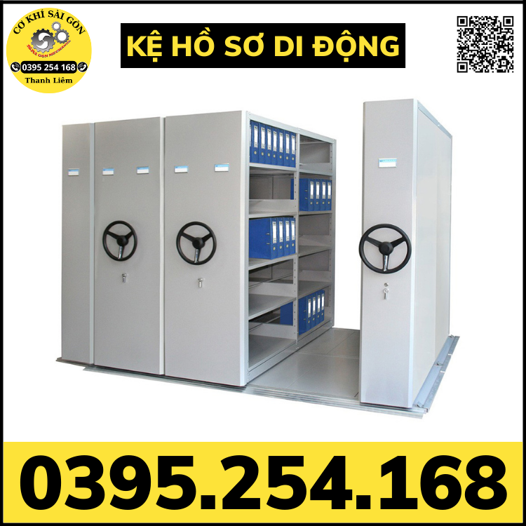 Kệ đựng tài liệu hồ sơ di động - giải pháp tiết kiệm không gian