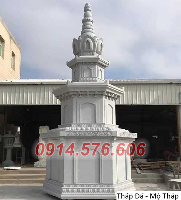 312 mộ để thờ tro cốt bằng đá bán bạc liêu, hình tháp lục lăng giác