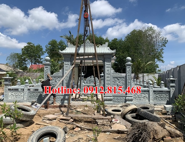 Mẫu khu lăng mộ đá gia đình bán tại Bình Dương 01 - Xây lăng mộ đá đẹp