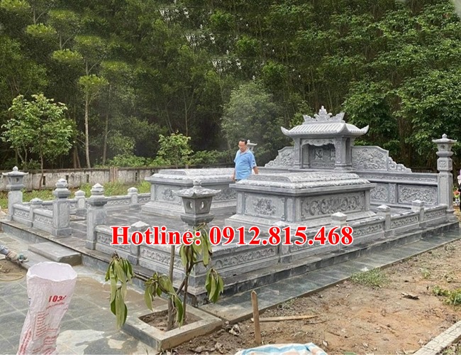 Mẫu khu lăng mộ đá gia đình bán tại Bình Dương 01 - Xây lăng mộ đá đẹp