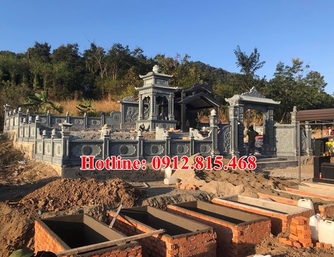 Mẫu khu lăng mộ đá gia đình bán tại Bình Dương 01 - Xây lăng mộ đá đẹp