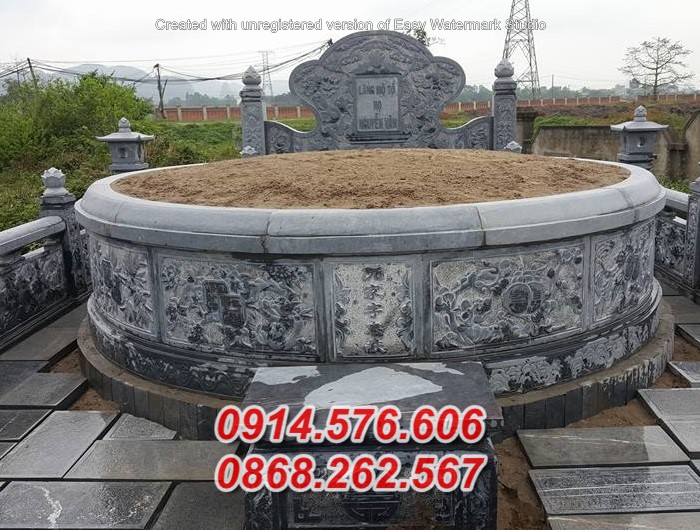 02 mộ đá tròn bán hà tĩnh, lăng mộ tổ lục lăng bát giác