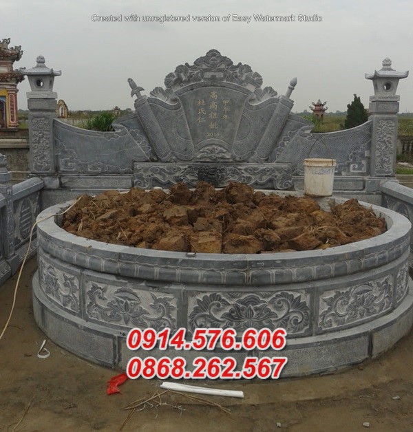 02 mộ đá tròn bán hà tĩnh, lăng mộ tổ lục lăng bát giác