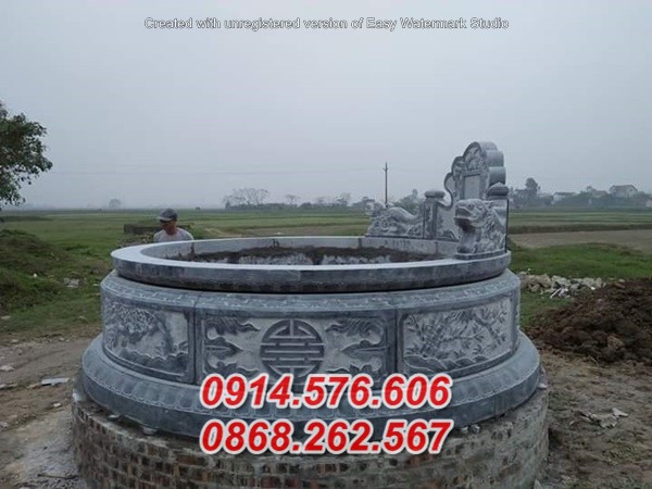 05 mộ đá tròn bán lại châu, lăng mộ tổ hình lục lăng tháp bát giác