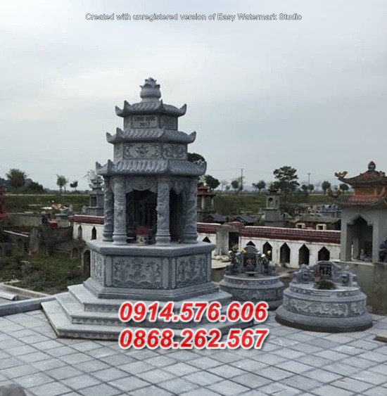 086 mẫu mộ đá tròn bán hà giang, lăng mộ tháp lục lăng tháp bát giác