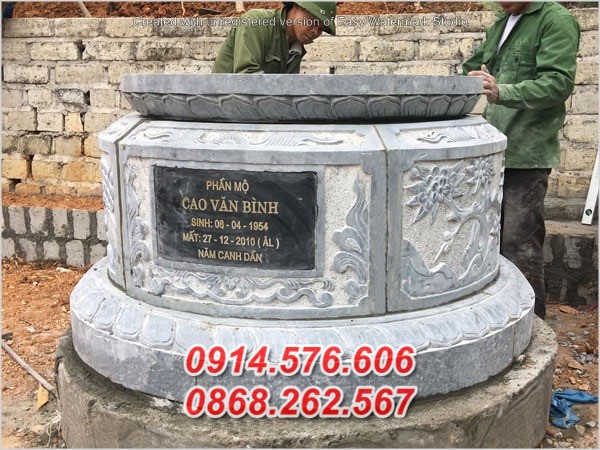 hải dương 20 mộ đá tròn đẹp, lăng mộ tổ lục lăng bát giác