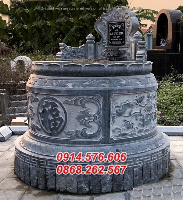 bắc ninh 924 mộ đá tròn đẹp bán, lăng mộ tổ lục lăng bát giác
