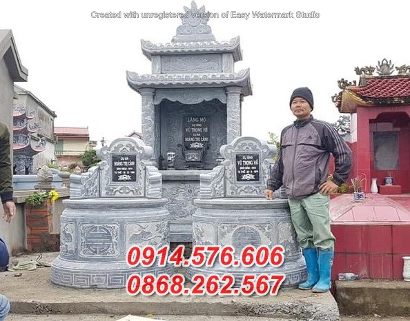 30 mẫu mộ đá tròn bán cao bằng, lăng mộ tổ hình bát giác lục lăng