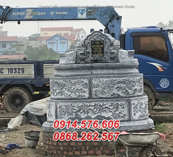 30 mẫu mộ đá tròn bán cao bằng, lăng mộ tổ hình bát giác lục lăng