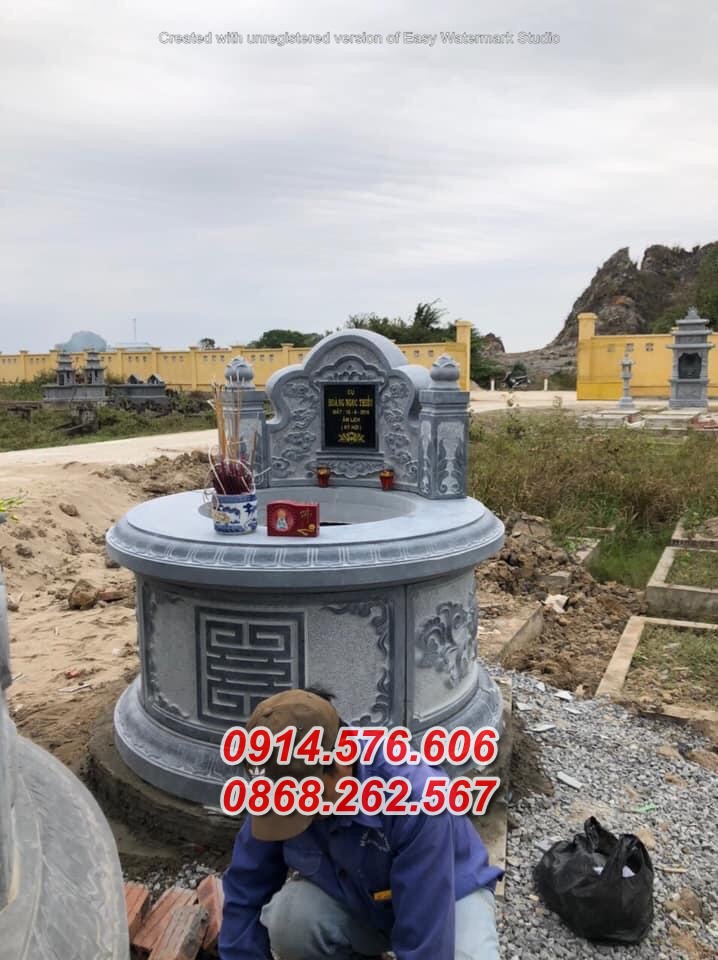 30 mẫu mộ đá tròn bán cao bằng, lăng mộ tổ hình bát giác lục lăng