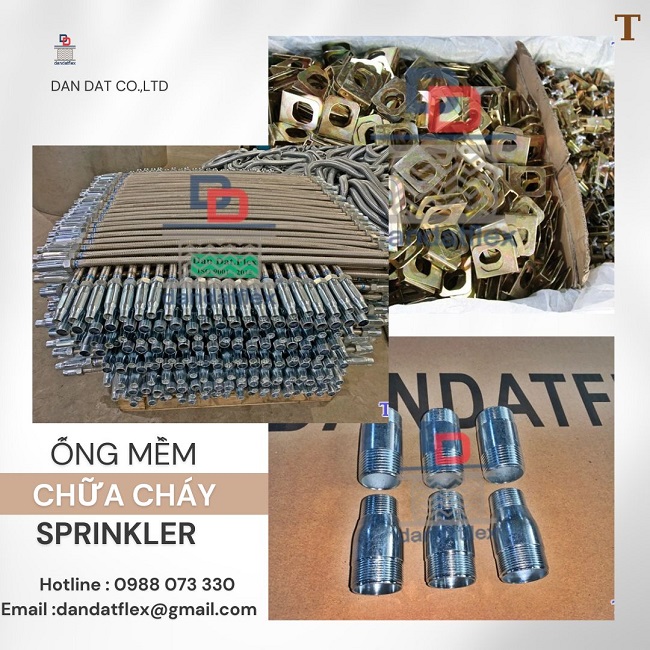 Ống mềm chữa cháy,dây mềm kết nối đầu phun sprinkler,khớp nối mềm PCCC