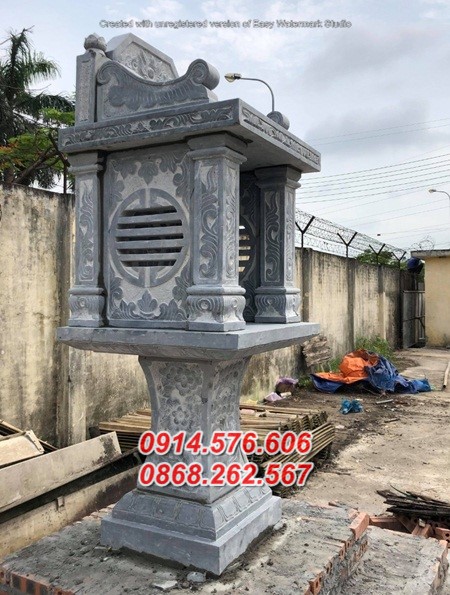 mẫu bàn thờ thiên bằng đá bán nghệ an, cây hương am miếu