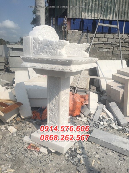 mẫu bàn thờ thiên bằng đá bán nghệ an, cây hương am miếu