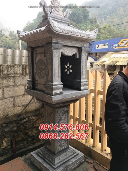 mẫu bàn thờ thiên bằng đá bán nghệ an, cây hương am miếu