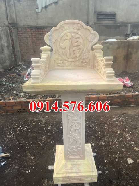 mẫu cột thiên đài đá bán cân thơ, am miếu cây hương thờ thần linh