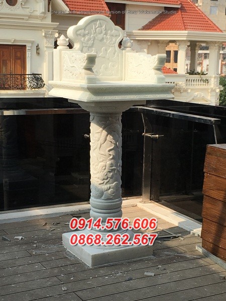 45 mẫu cây hương thờ bằng đá bán khánh hoà, miếu am bàn thờ sơn thần
