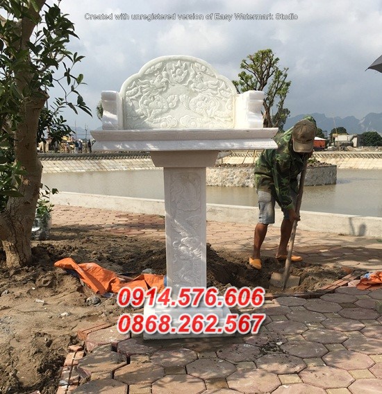 45 mẫu cây hương thờ bằng đá bán khánh hoà, miếu am bàn thờ sơn thần