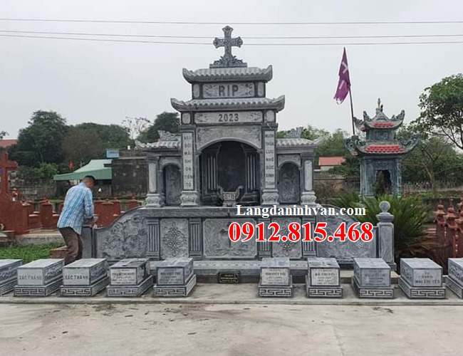 Lăng mộ đá đẹp bán tại Nam Định - Xây lăng mộ đá gia đình ở Nam Định