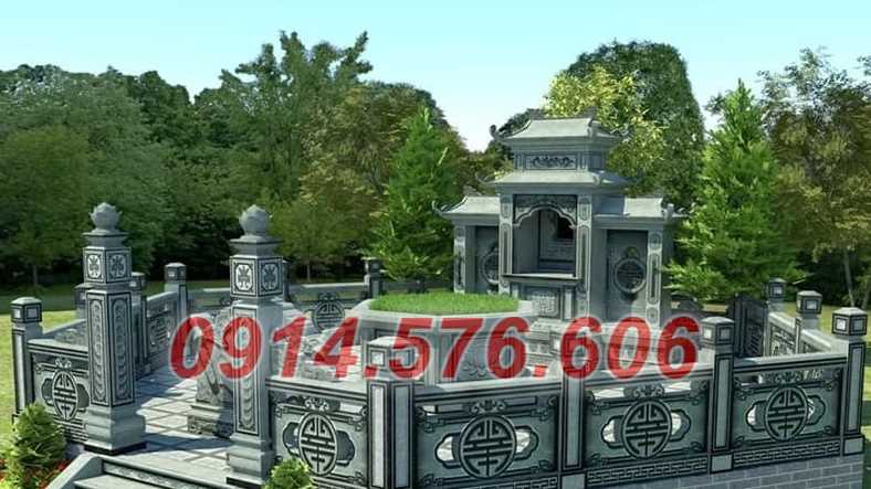 955 mẫu mộ đá ông bà bố mẹ ba má gia đình bán bình phước có mái che