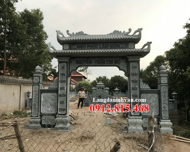 Xây nhà mồ đẹp tại Long An - 62 Khu lăng mộ đá, khu nhà mồ đá gia đình