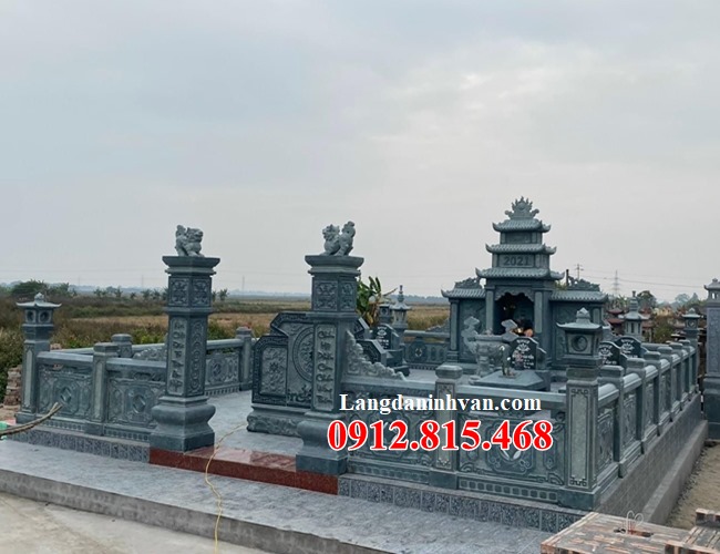 Xây nhà mồ đẹp tại Long An - 62 Khu lăng mộ đá, khu nhà mồ đá gia đình