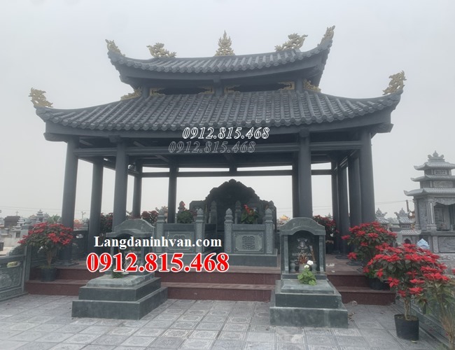 Xây nhà mồ đẹp tại Long An - 62 Khu lăng mộ đá, khu nhà mồ đá gia đình