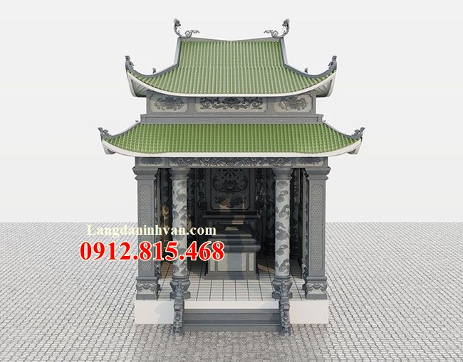 Xây nhà mồ đẹp tại Long An - 62 Khu lăng mộ đá, khu nhà mồ đá gia đình