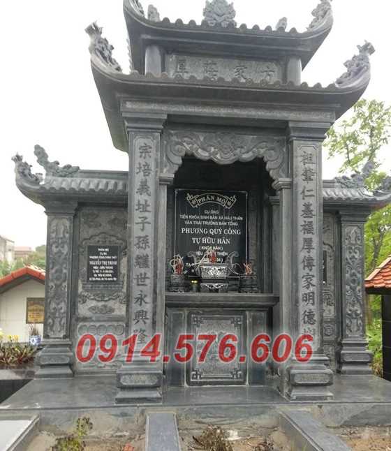 65 mẫu lăng mộ gia đình dòng họ bằng đá bán bà rịa vũng tàu, nhà mồ