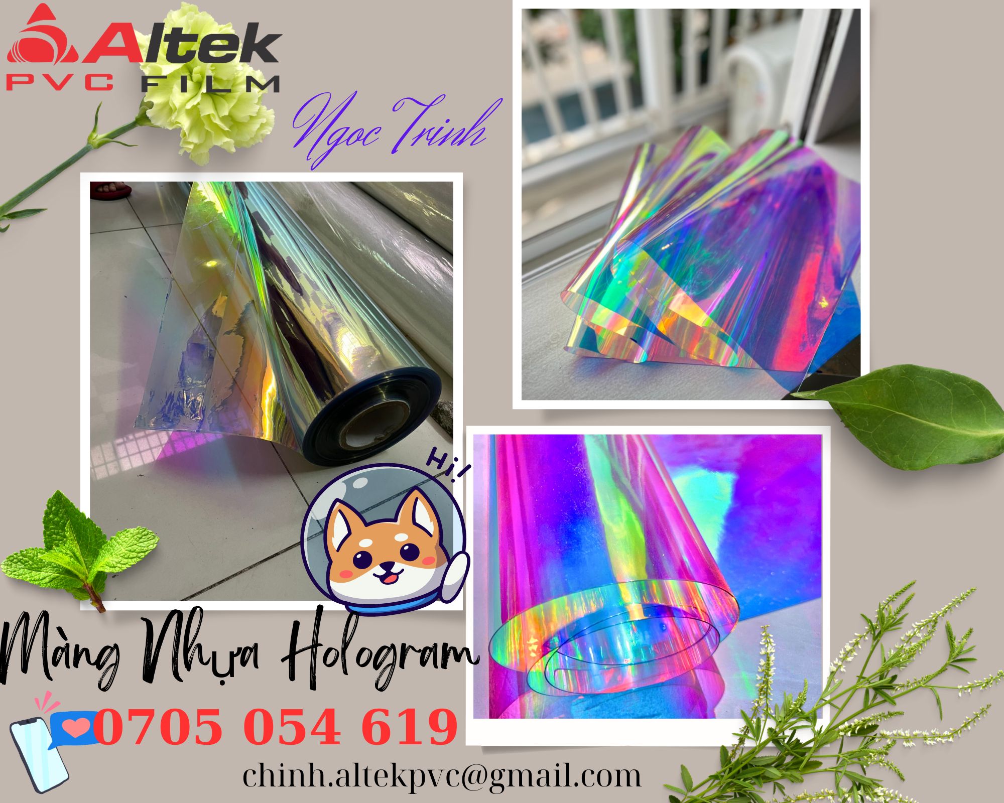 Màng nhựa pvc Hologram siêu phẩm mới đón Trung Thu cùng bé