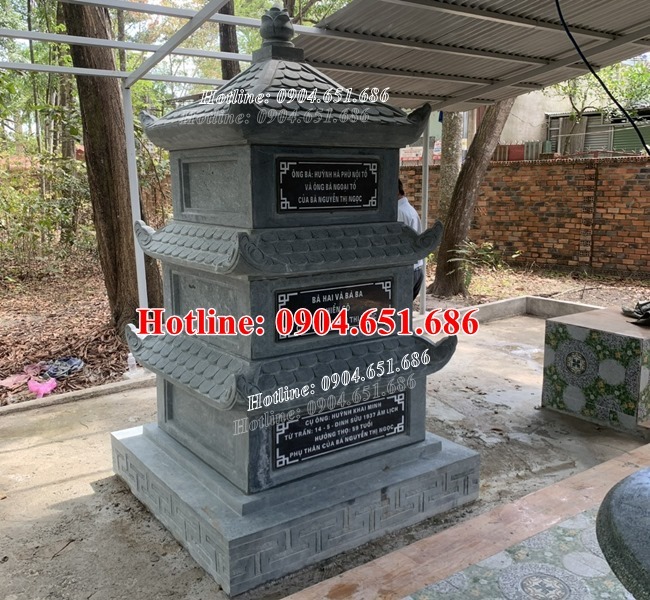 Xây tháp đá đựng tro cốt đẹp tại Kiên Giang - 68 Mẫu tháp mộ để cốt