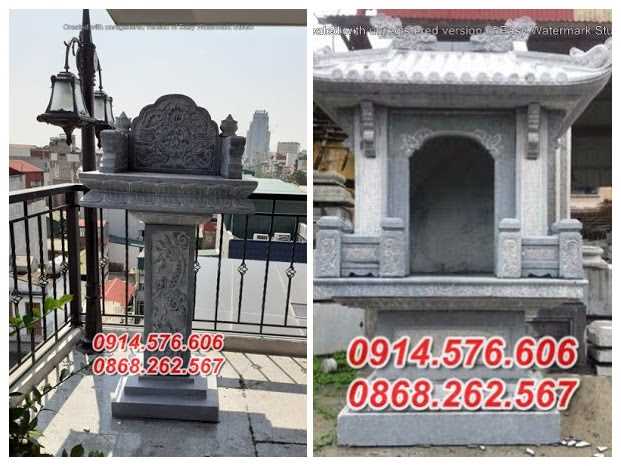 20 mẫu am thờ đá đẹp bán yên bái, miếu thần linh, cây hương ngoài trời
