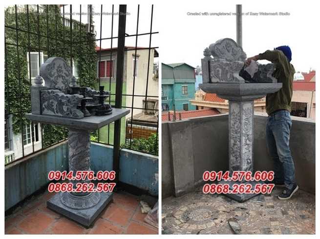 20 mẫu am thờ đá đẹp bán yên bái, miếu thần linh, cây hương ngoài trời