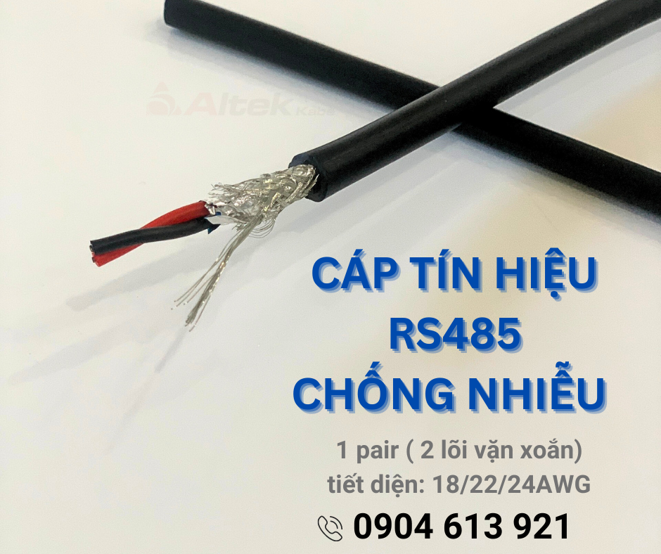 Cáp tín hiệu RS485 vặn xoắn chống nhiễu - cáp truyền thông