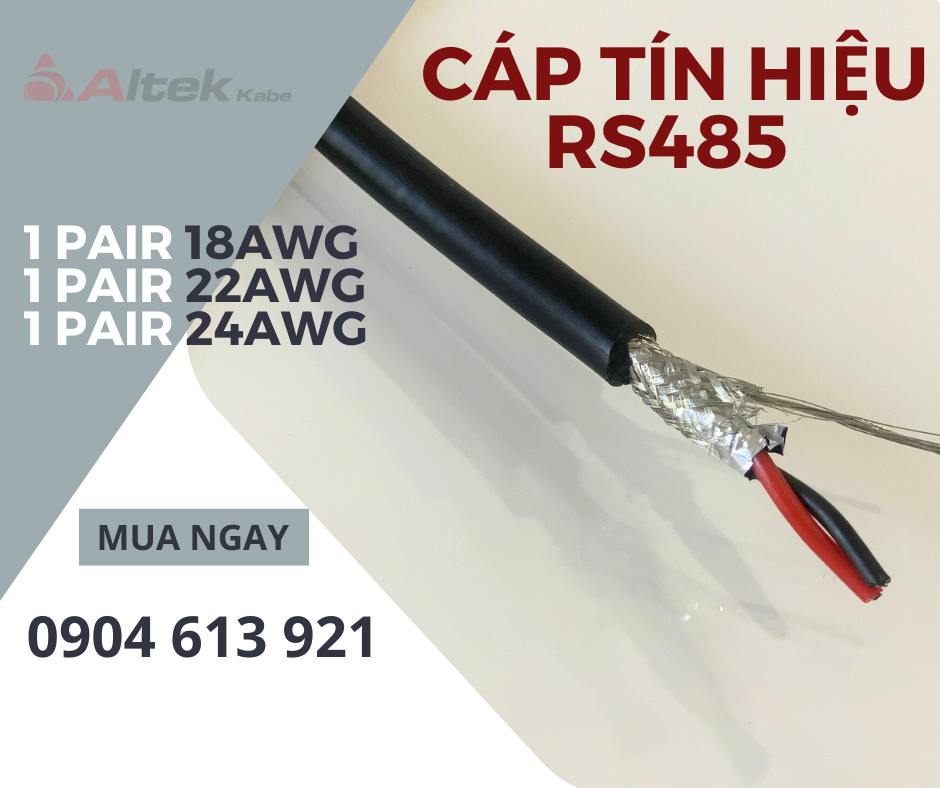 Cáp tín hiệu RS485 vặn xoắn chống nhiễu - cáp truyền thông