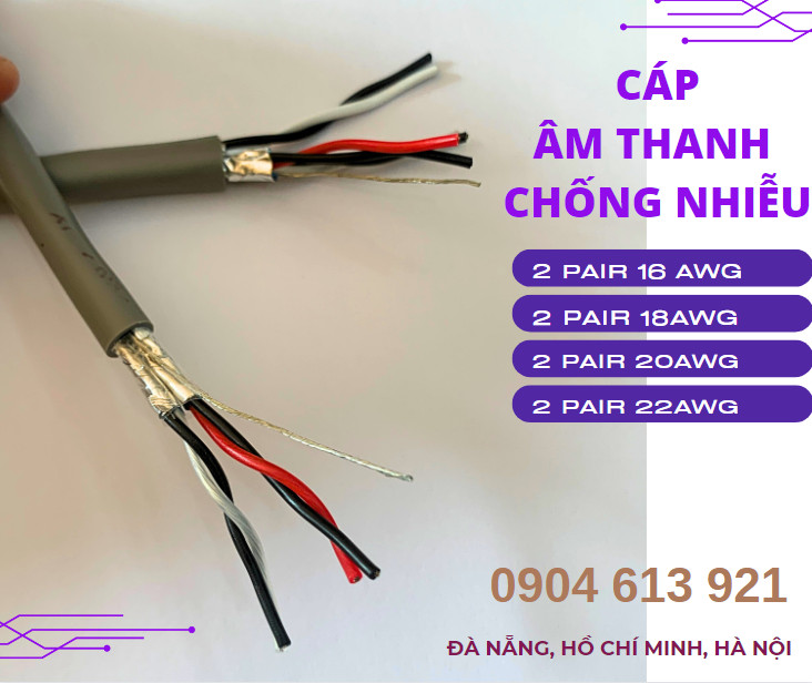 Cáp tín hiệu RS485 vặn xoắn chống nhiễu - cáp truyền thông