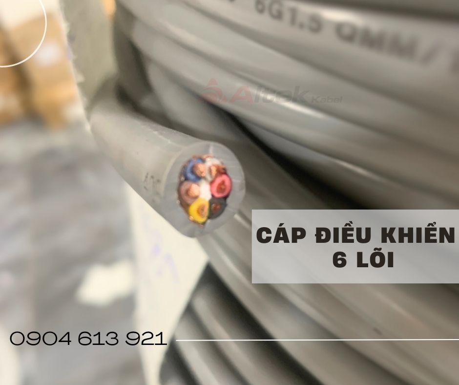 Cáp điều khiển chống nhiễu 6 lõi Altek Kabel 8x0.5mm