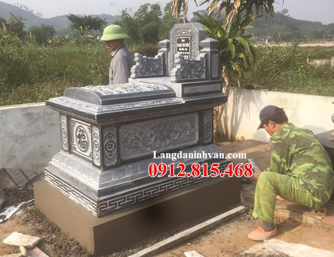 Mẫu mộ đá không mái đẹp bán tại Thái Nguyên 20 - Mộ đá tại Thái Nguyên