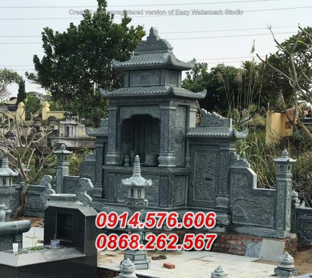 mẫu 31 mộ đá một hai ba bốn 1 2 3 4 mái che bán bến che, nhà mồ