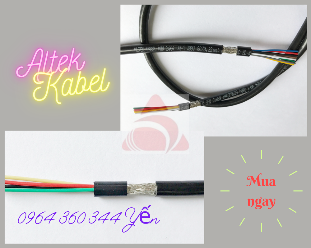 Cáp điện tín hiệu chống nhiễu 24awg Altek Kabel