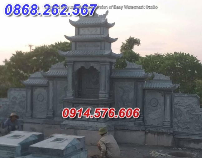 50 mẫu lăng mộ đá đẹp bán bến tre một mái đá xanh tự nhiên