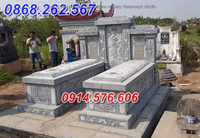 50 mẫu lăng mộ đá đẹp bán bến tre một mái đá xanh tự nhiên