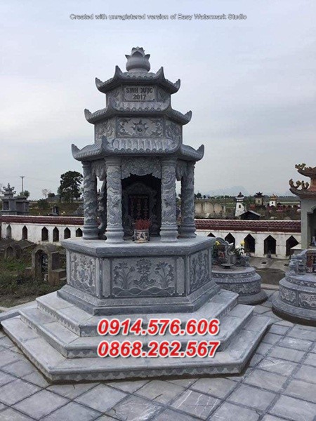 50 mẫu lăng mộ đá đẹp bán bến tre một mái đá xanh tự nhiên
