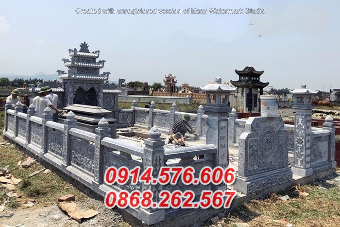 mẫu 56 lăng mộ đá đẹp bán tiền giang mồ mả đá xanh tự nhiên
