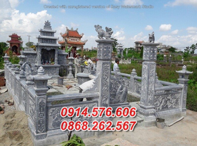 mẫu 56 lăng mộ đá đẹp bán tiền giang mồ mả đá xanh tự nhiên
