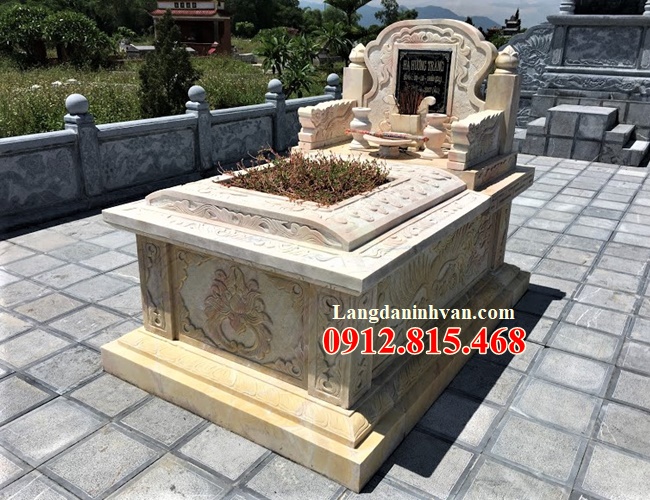 Mẫu mộ tam sơn đá đẹp nhất 2023 chế tác, sản xuất tại Ninh Bình