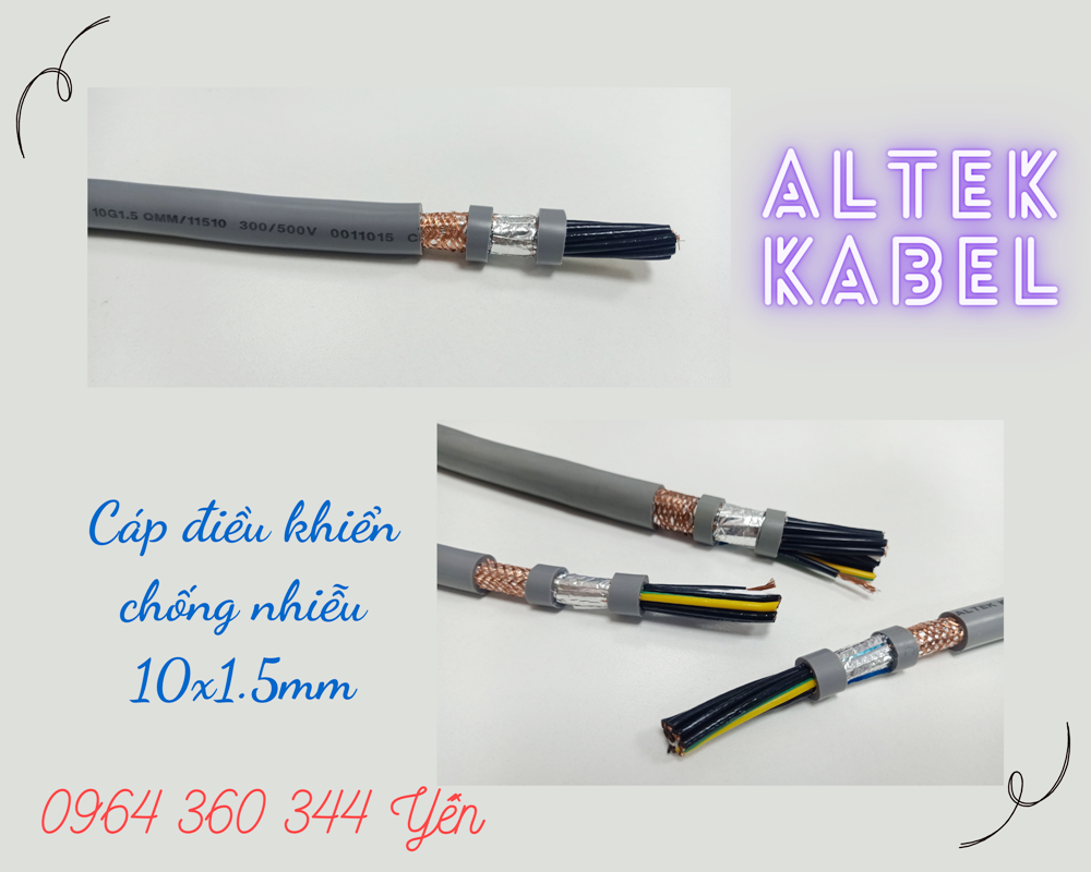 Dây cáp điều khiển, tín hiệu 16x0.75 Altek Kabel