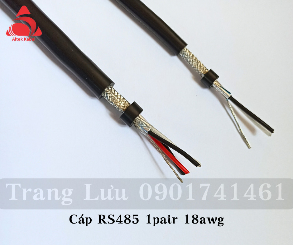 Cáp RS485 1 pair 18awg, 2 pair 18awg sẵn Đà Nẵng, Hà Nội, Hồ Chí Minh
