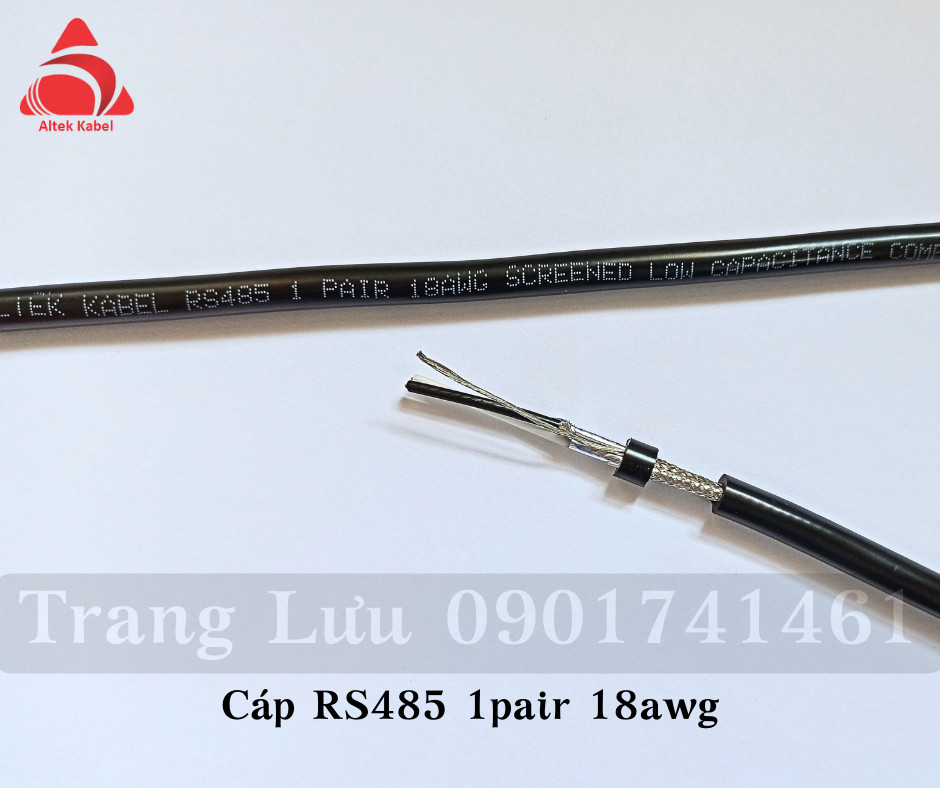 Cáp RS485 1 pair 18awg, 2 pair 18awg sẵn Đà Nẵng, Hà Nội, Hồ Chí Minh