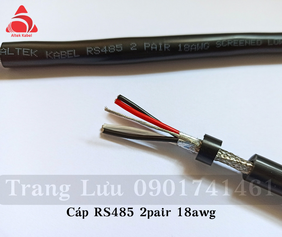 Cáp RS485 1 pair 18awg, 2 pair 18awg sẵn Đà Nẵng, Hà Nội, Hồ Chí Minh